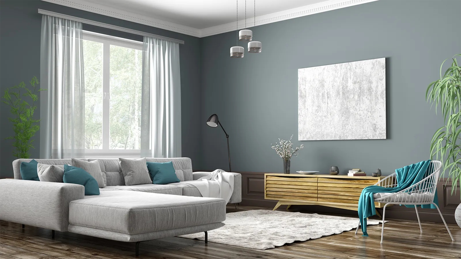 Warm neutral room used for paint planning questions
